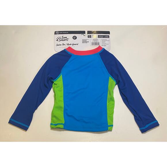2pr. New Boys & Girls Swim Tee Rash Guard Lobster Theme Sm. 18-24 Months SPF 50+ - Picture 3 of 5